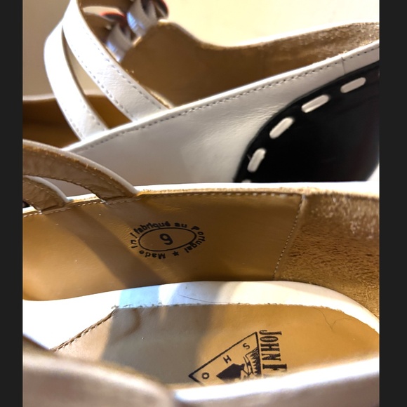 Fluevog Enneagram Giver black and white double strapped mary jane EUC - Picture 4 of 9